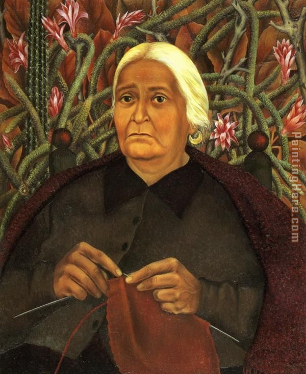 Portrait of Dona Rosita Morillo painting - Frida Kahlo Portrait of Dona Rosita Morillo art painting